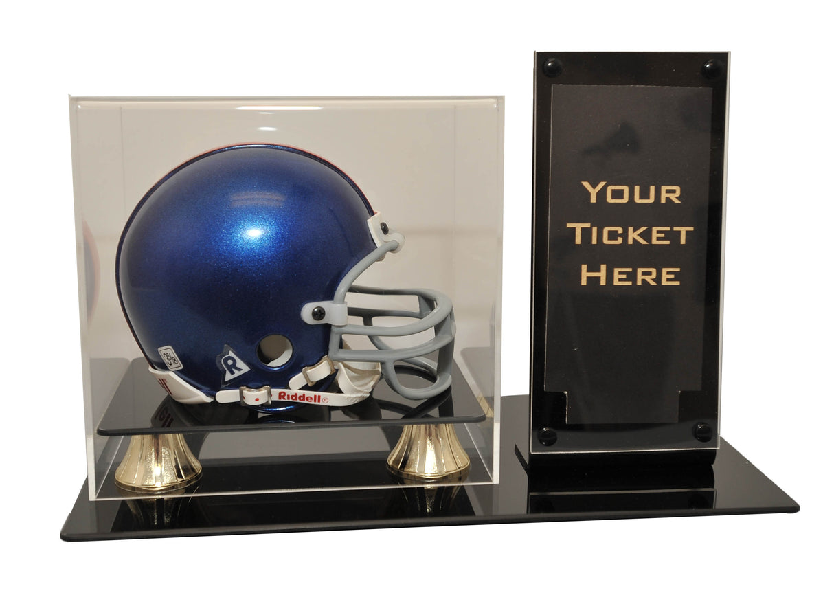 Mini Football Helmet Case with Ticket Holder